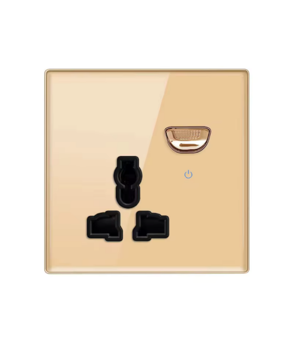 Tempered Glass Wall Switch Panel Led, Socket, Toggle Light Switch,  Net Socket, Fan Switch, Dimmer Switch Knob
