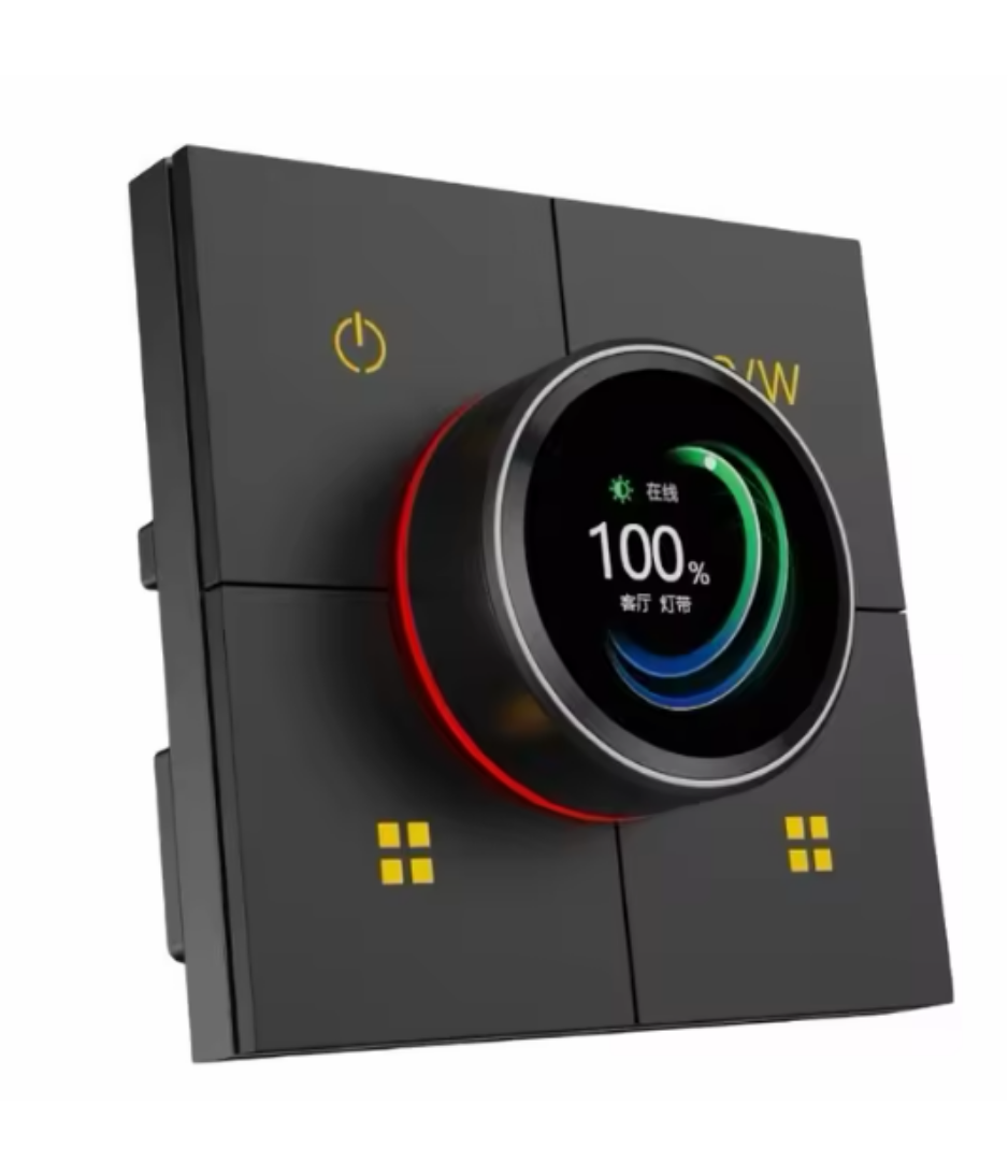 Smart Switch with wheel  X3 Tuya Smart Knob Dimming Switch, Zigbee Dual Relay Version | Timer Switch | Knob Light Dimming | Mobile Phone Control