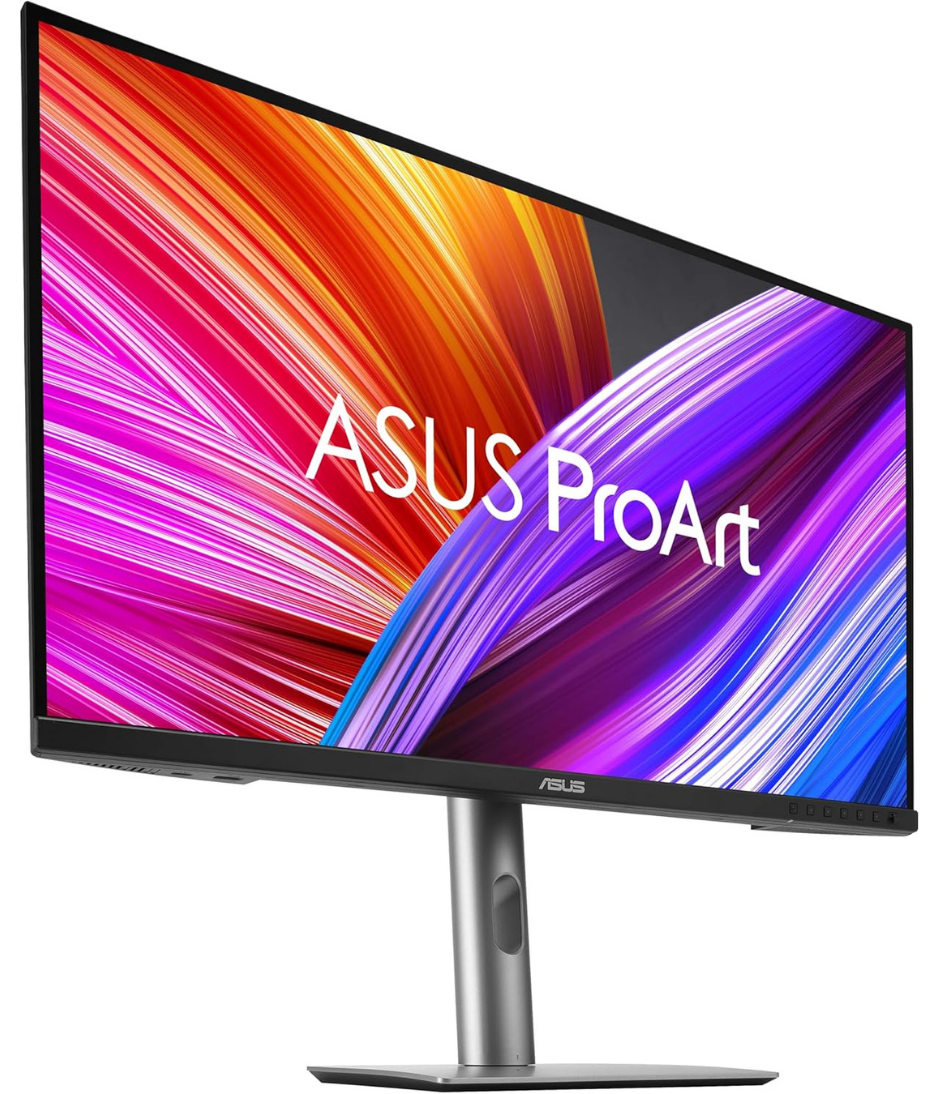 ASUS ProArt Display 27” 4K HDR Professional Monitor (PA279CRV) - IPS, UHD (3840 x 2160), 99% DCI-P3/Adobe RGB, ΔE < 2, Calman Verified, USB-C PD 96W, DisplayPort, Daisy-Chain, Height Adjustable