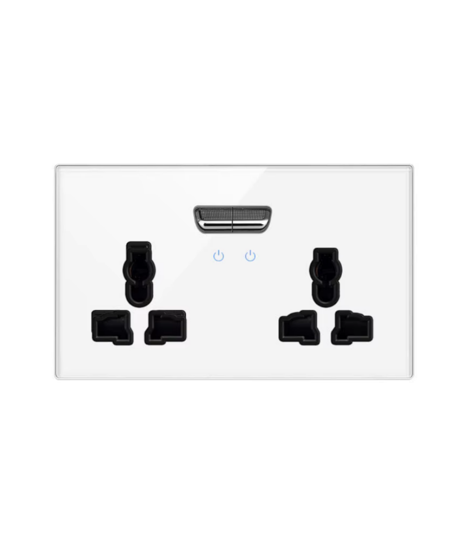 Tempered Glass Wall Switch Panel Led, Socket, Toggle Light Switch,  Net Socket, Fan Switch, Dimmer Switch Knob