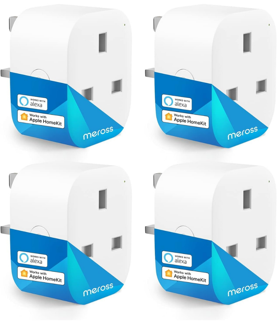 meross Mini Smart Plug 4 Pack, 2 Pack, WiFi Plugs Compatible with HomeKit, Alexa, Google Home, SmartThings Wireless Remote Control Timer Plug No Hub Required
