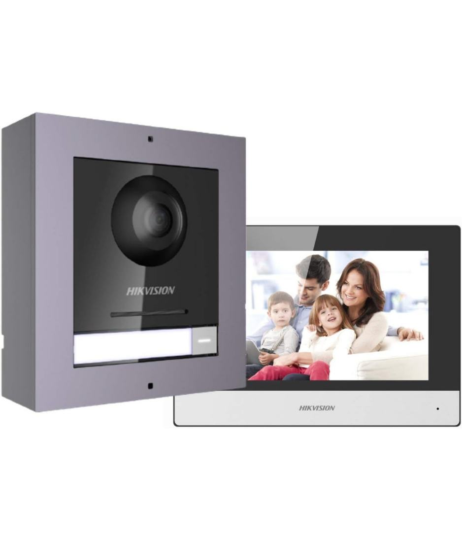 Hikvision AC DS-KIS602 2nd Gen Video Intercom KIT Out in Station Standard PoE SWT