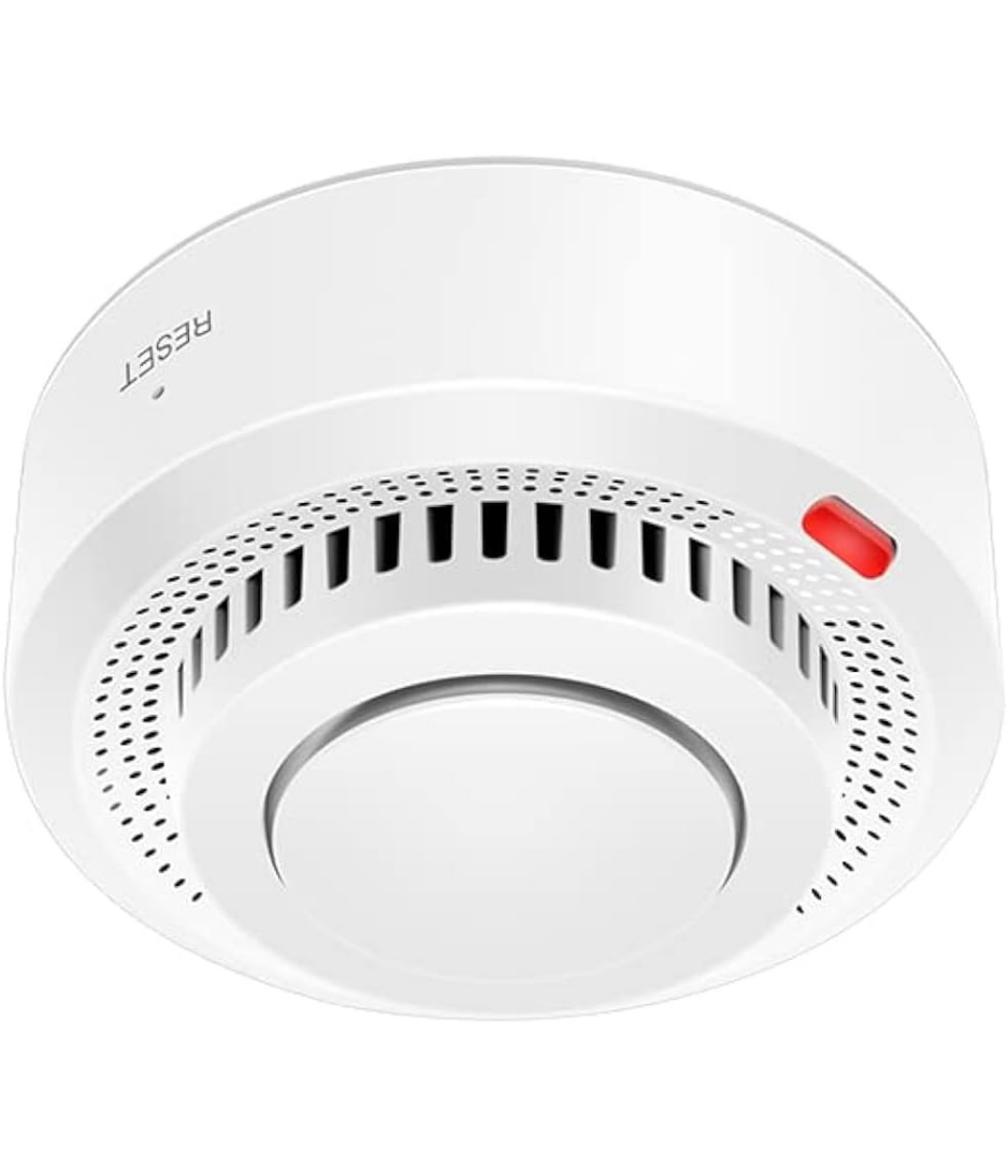 UanTii Tuya WiFi Smoke Detector Fire Protection Alarm Smoke Sensor Wireless Smoke Alarm 80dB Home Security Detector System Works with Smart Life APP