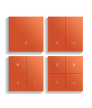 metal zigbee smart switch orange