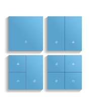 metal zigbee smart switch blue