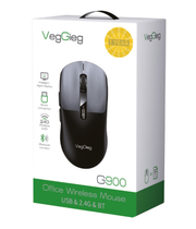VegGieg G900 Office Wireless Mouse(USB&2.4G&BT)