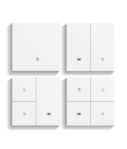 metal zigbee smart switch white