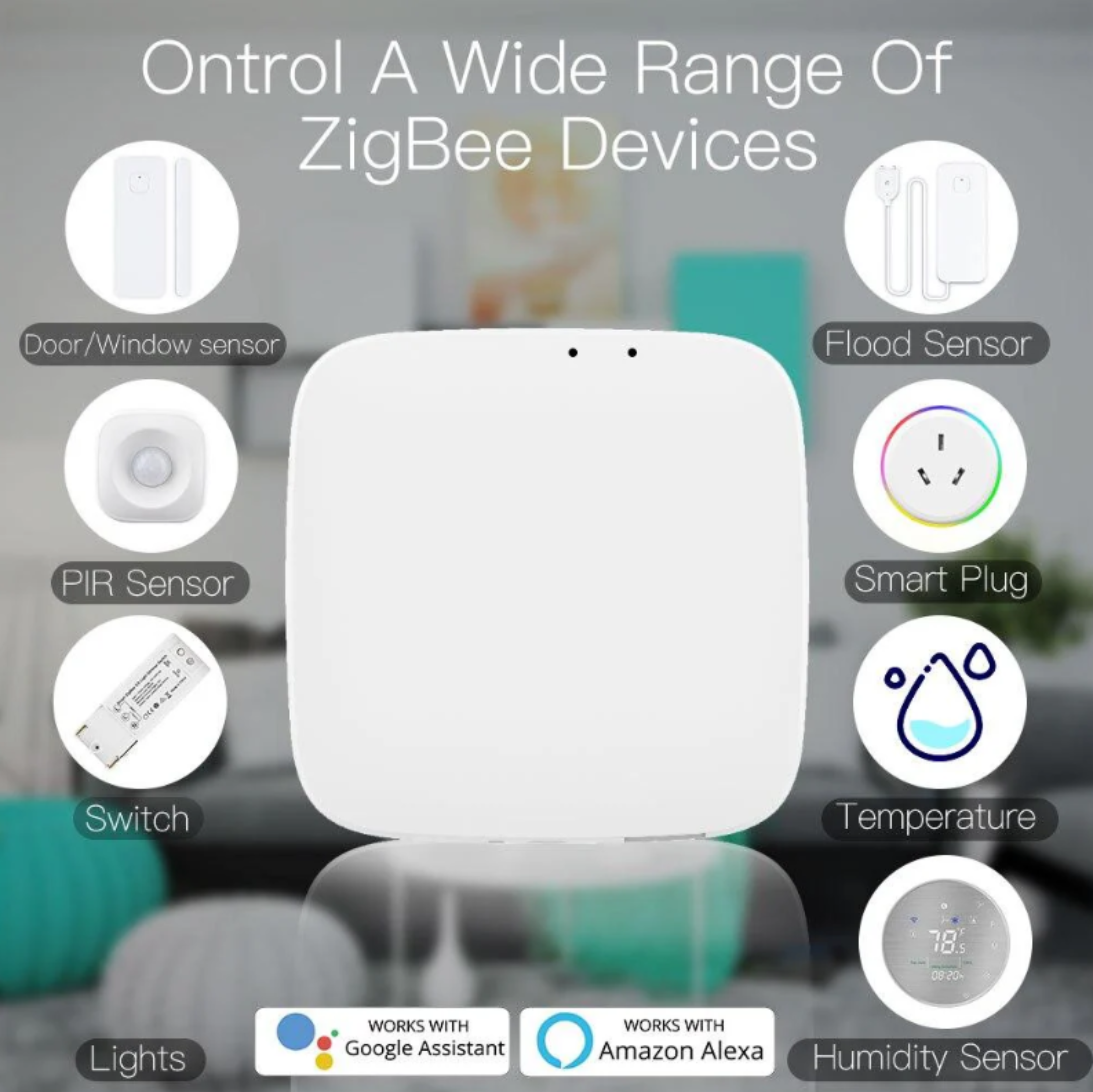 MOES Tuya ZigBee Smart Gateway Hub Smart Home Automation for All Tuya ZigBee3.0 Smart Products