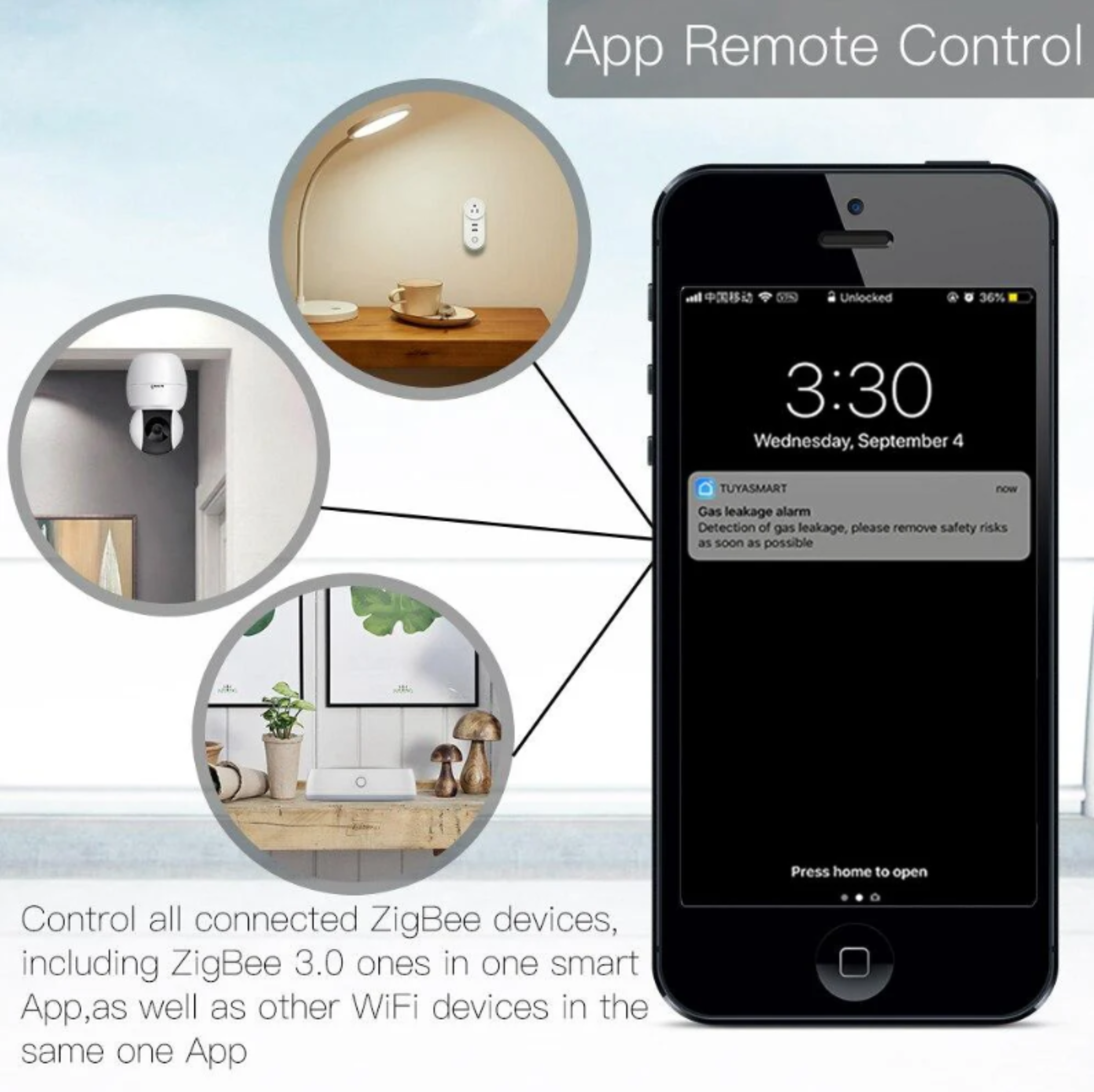 MOES Tuya ZigBee Smart Gateway Hub Smart Home Automation for All Tuya ZigBee3.0 Smart Products