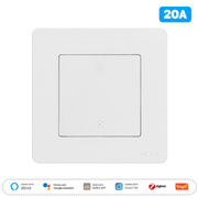 MOES Star Ring ZigBee Smart Double Pole Heater/AC Switch 20A High Load With Electricity Monitor EU Standard