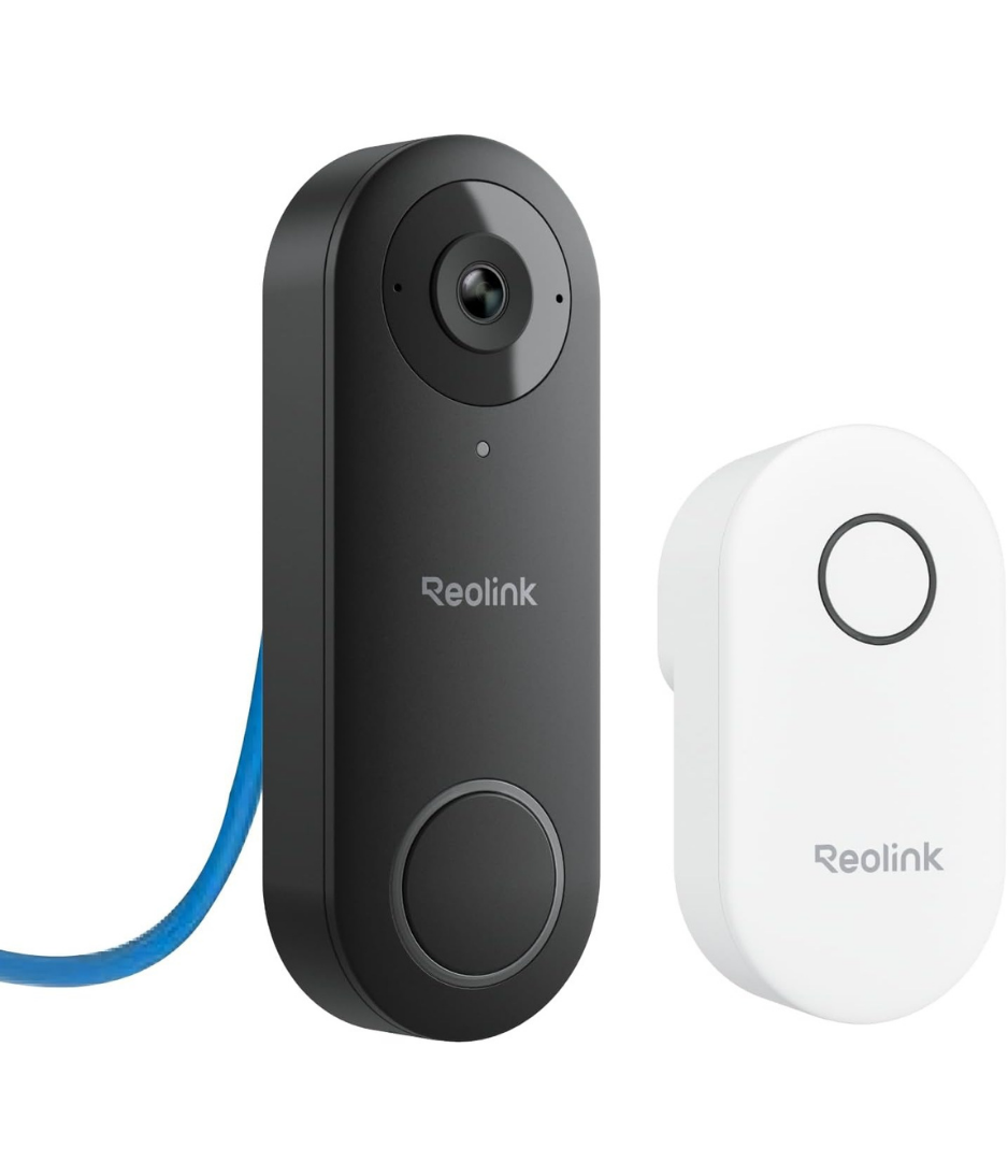 REOLINK Video Doorbell PoE Camera – 180 Degree Diagonal, 5MP IP Security Cam Outdoor with Chime, 2-Way Talk, Plug & Play, Secured Local Storage, No Monthly Fee