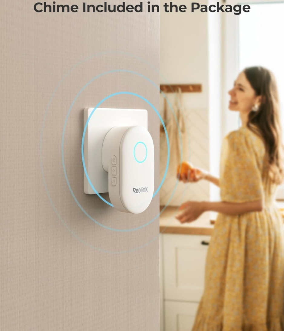 REOLINK Video Doorbell PoE Camera – 180 Degree Diagonal, 5MP IP Security Cam Outdoor with Chime, 2-Way Talk, Plug & Play, Secured Local Storage, No Monthly Fee