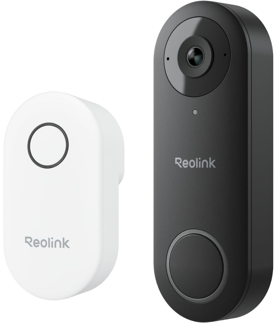 REOLINK Wired Video Doorbell WiFi, 5MP HD Door Bell Camera, 2.4 / 5GHz Wi-Fi Security Cam System, Human Detection, Cloud/microSD Card Storage, FrontDoor, Chime Included